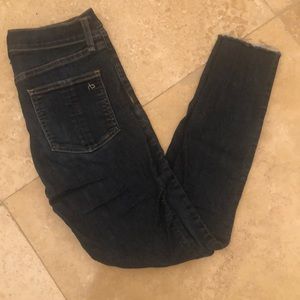 Rag & Bone 10 Inch High Rise Ankle Skinny Jeans Size 26